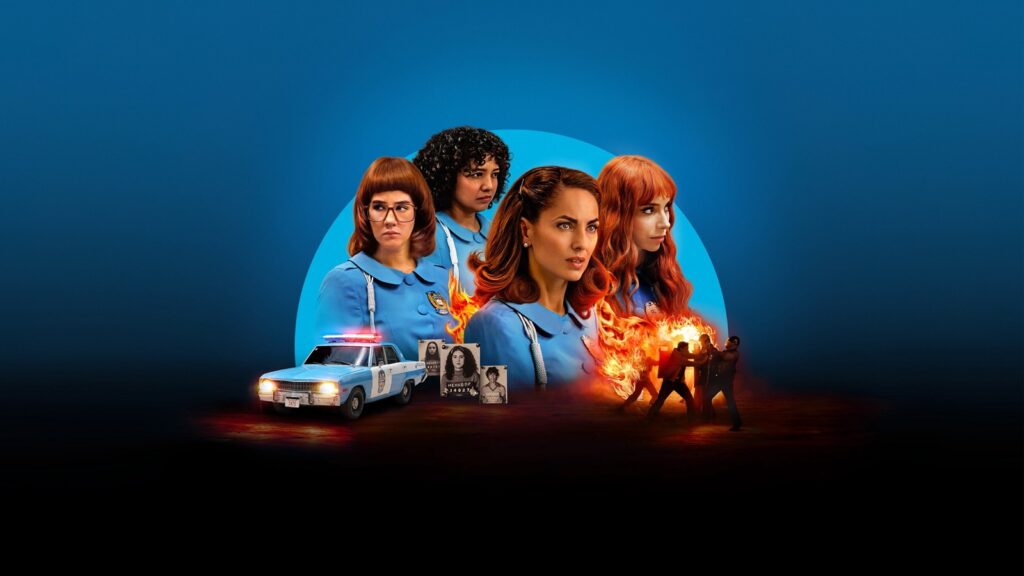 Bárbara Mori e as protagonistas da 2ª temporada de Mulheres de Azul, do Apple TV+