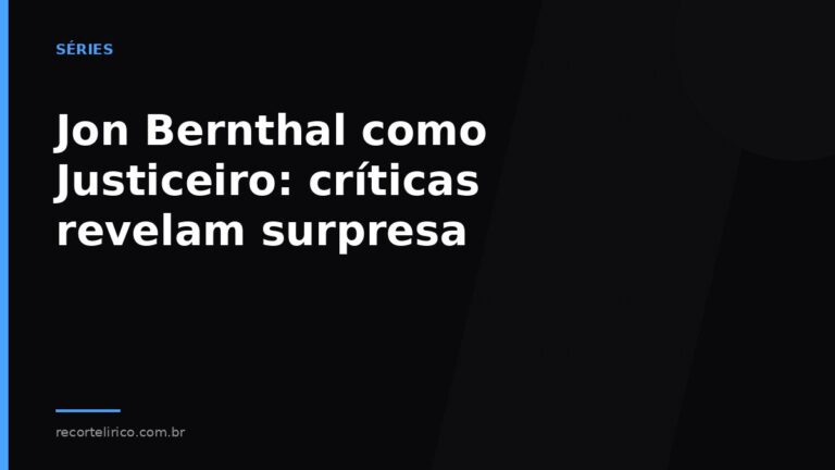 Arte do Recorte Lírico para: Jon Bernthal como Justiceiro: críticas revelam surpresa