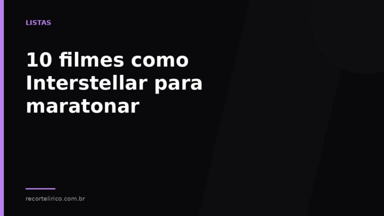 Arte do Recorte Lírico para: 10 filmes como Interstellar para maratonar