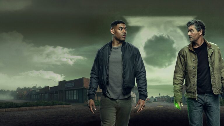 John Stewart e Hal Jordan em cena da série Lanternas, da HBO